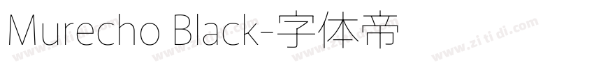 Murecho Black字体转换